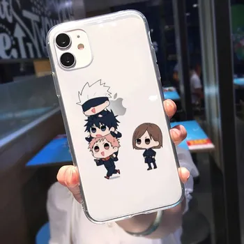 Чехол для телефона с изображением аниме RUICHI Jujutsu Kaisen для iPhone 11 12 Mini 13 Pro XS Max X 8 7 6s Plus 5 SE XR iPhone11