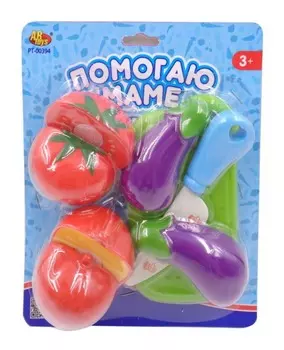Помогаю Маме. Набор продуктов для резки на липучке - Овощи, 8 предметов
