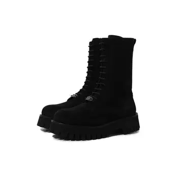 Замшевые ботинки Casadei