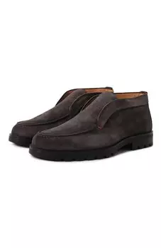 Замшевые ботинки Detroit Santoni