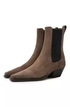 Замшевые ботильоны Brunello Cucinelli