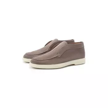 Замшевые ботинки Santoni