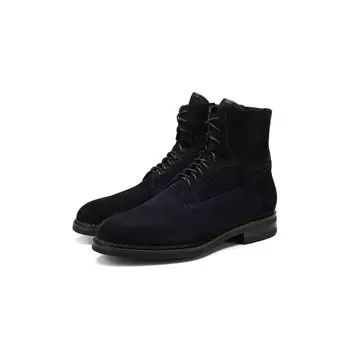 Замшевые ботинки Santoni