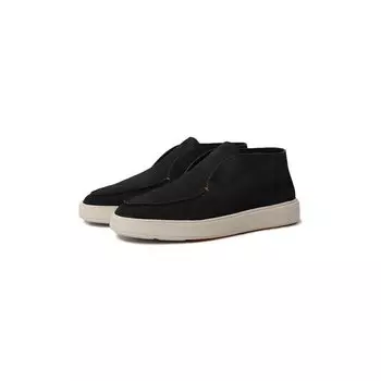Замшевые ботинки Santoni