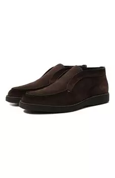 Замшевые ботинки Santoni