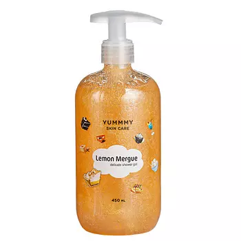 YUMMMY Гель для душа с блестками Lemon Meringue