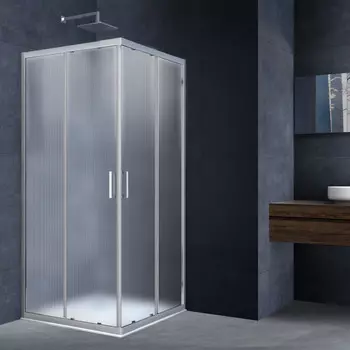 Душевой уголок 80-90x80-90 см Vincea Rapid VSS-3R80/90MT текстурное