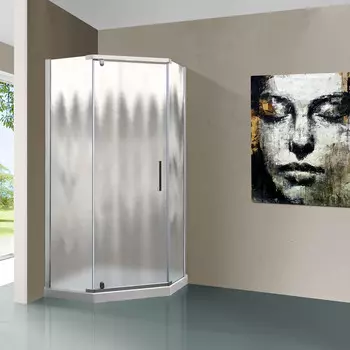 Душевой уголок 100x100 см Vincea Stresa VSP-1S100CH шиншилла