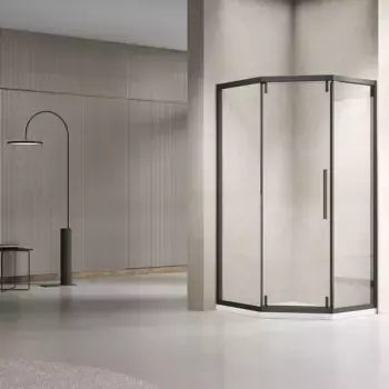 Душевой уголок 100x100 см Vincea Show VSP1-4SH100CLB прозрачное