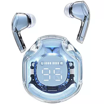 Наушники беспроводные ACEFAST T8 Crystal color AF-T8-IB BT, сине-голубой