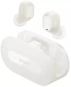 Наушники беспроводные Baseus Bowie EZ10 A00054300226-Z1 True White (True Bluetooth 5.3, дистанция: 10м, 20Hz-20kHz, время работы наушников: 5ч, время