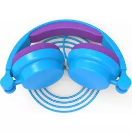 Наушники HIPER LUCKY HTW-VTX6 purple детские 20-20000 Гц, 95 дБ (безопасно для детей), 32 Ом, jack 3.5 mm, цвет: фиолетовый