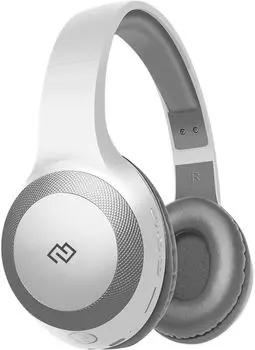 Наушники накладные Digma BT-15W белый/серый беспроводные bluetooth оголовье