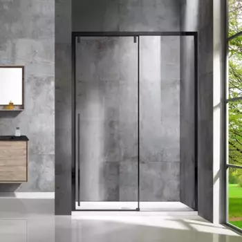 Душевая дверь 120 см Vincea Lugano VDS-1L120CLB-1 прозрачное