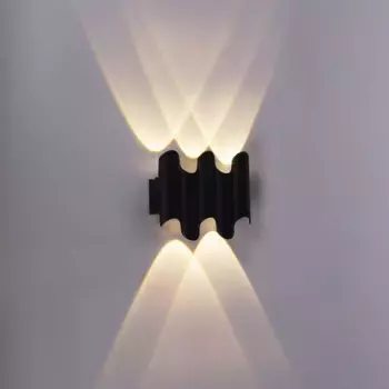 Уличный настенный светодиодный светильник Reluce 86851-9.2-005KT LED5W BK