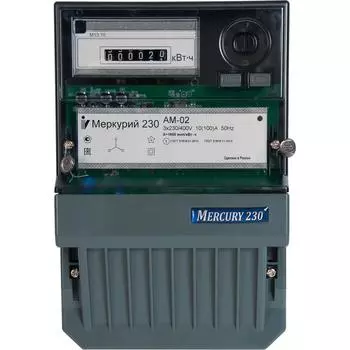 Счётчик электроэнергии Меркурий 230 АМ-02, трёхфазный