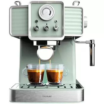 Cecotec Кофеварка на 2 чашки, светло-зеленая Express Power Espresso 20 Tradizionale Cecotec