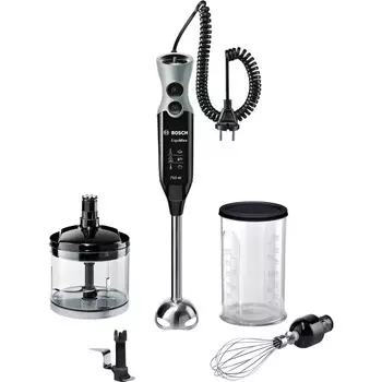 Bosch Hausgerte Ручной электрический блендер Bosch MSM67170 ErgoMixx / 750 Вт / 12 скоростей / 1 л / черный, серый
