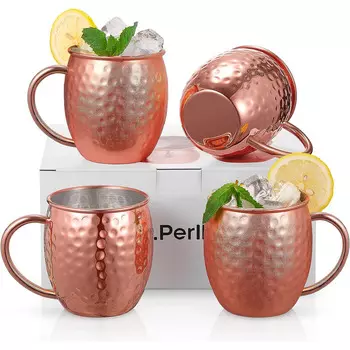 D.Perlla Набор медных кружек 4 предмета D.Perlla