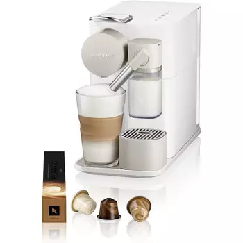 De'Longhi Кофемашина с насадкой для вспенивания молока, белая Nespresso Lattissima One De'Longhi