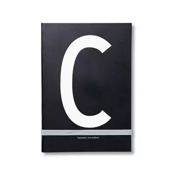 Design Letters Блокнот C 21,5x1,5x14,8 см черный AJ Personal Notizbuch A-Z Design Letters