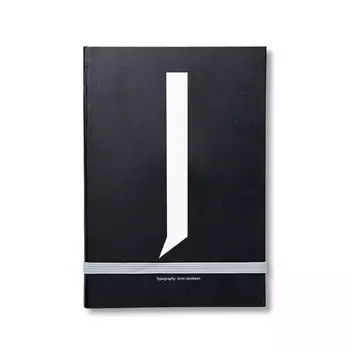 Design Letters Блокнот J 21,5x1,5x14,8 см черный AJ Personal Notizbuch A-Z Design Letters