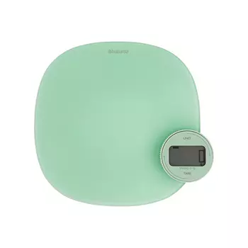 Brabantia Весы кухонные цифровые без батареек 4,5х20х20 см мятные Tasty Colours Plus Brabantia