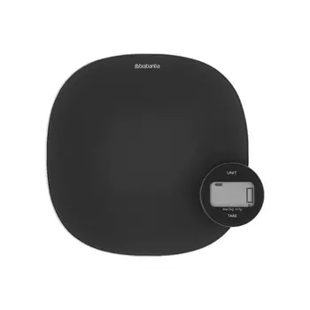 Brabantia Весы кухонные цифровые без батареек 4,5х20х20 см темно-серые Tasty Colours Plus Brabantia