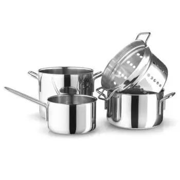 Eva Solo Набор 2 кастрюли, дуршлаг и ковш серые Stainless Steel Eva Solo
