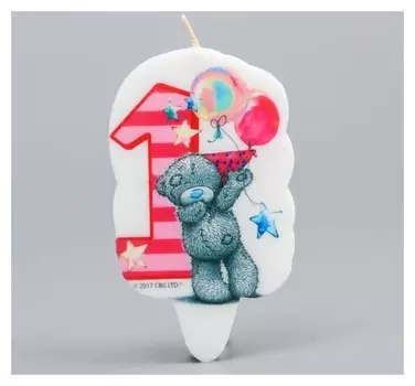 Свеча в торт, цифра 1 Me To You, 5 х 8,5 см
