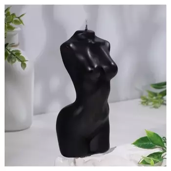 Свеча фигурная "Бюст женский", 6х14 см, черный, 4 ч
