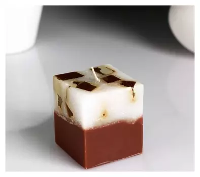 Свеча-куб с мозаикой ароматическая Кофе 5×6 см