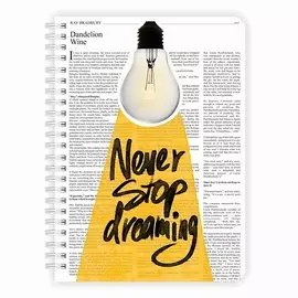 REMARKLEE Блокнот в точку "Never 2.0" Creative А5