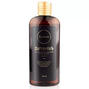 REPHARM Гель дегтярный для душа с пептидами мужской ДегтярёвЪ 250