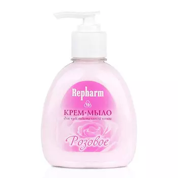 REPHARM Крем-мыло для чувствительной кожи «Розовое»