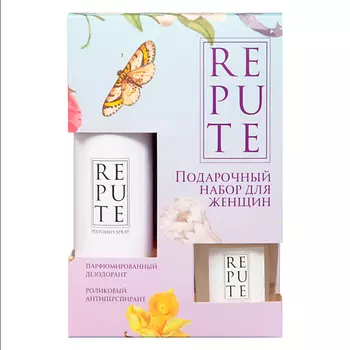 REPUTE Набор подарочный Pure: Дезодорант спрей + Антиперспирант роликовый