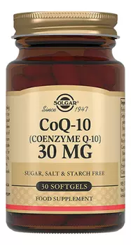 Биодобавка Коэнзим Q-10 CoQ-10 30Mg 30 капсул