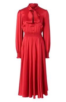 Атласное платье Dolce & Gabbana