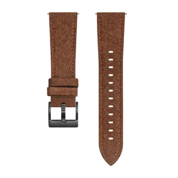 Ремешок, совместимый с Huawei, натуральная кожа, 210 мм IBOANN, Sudor belt - green gold buckle