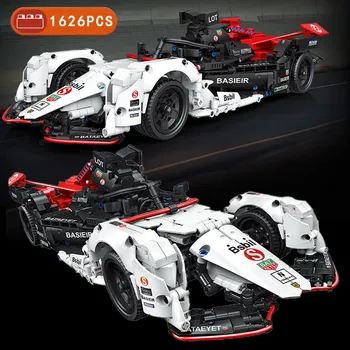 1626 шт., Детский конструктор MOC F1, гоночный автомобиль