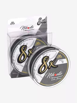 Плетеный шнур Mikado NIHONTO OCTA BRAID 0,18 black (150 м) - 16.40 кг., Черный