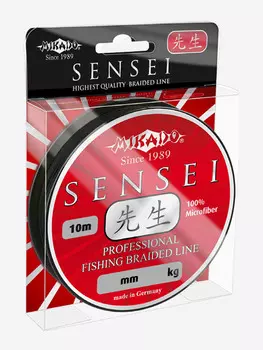Плетеный шнур Mikado SENSEI 0,12 black (10 м) - 8.70 кг., Черный