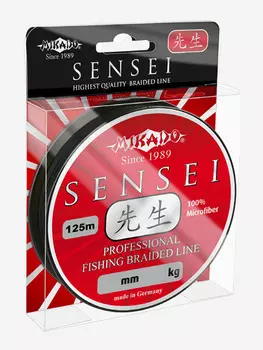 Плетеный шнур Mikado SENSEI 0,12 black (125 м) - 8.70 кг., Черный