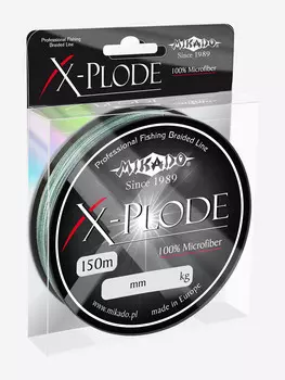 Плетеный шнур Mikado X-PLODE 0,16 green (150 м) - 16.75 кг., Зеленый