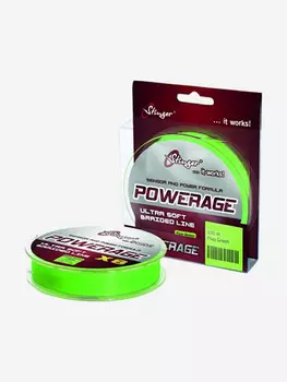 Плетеный шнур Stinger PowerAge X8 100 м, Fluo Green, 0,24 мм, Зеленый