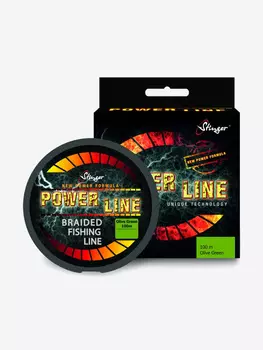 Плетеный шнур Stinger PowerLine 100 m, Olive Green, 0,15 мм, Зеленый