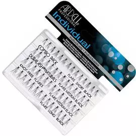 Ardell ресницы пучковые безузелковые combo pack черные комбинированные