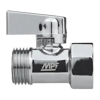 Кран шаровой прямой MPF PN24 1/2" ВР/НР латунь ручка флажок