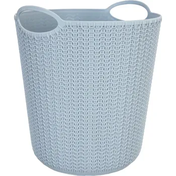 Корзина для мусора Вязание 26x29x26 см 10 л цвет серый
