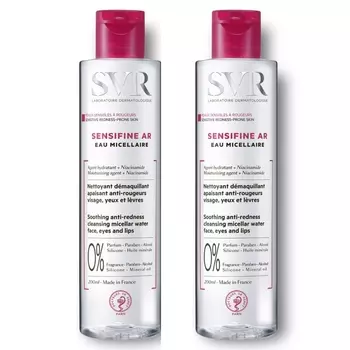 SVR Набор: Мицеллярная вода AR, 200 мл х 2 шт (SVR, Sensifine)